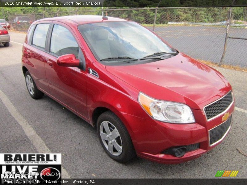 Sport Red / Charcoal 2010 Chevrolet Aveo Aveo5 LT
