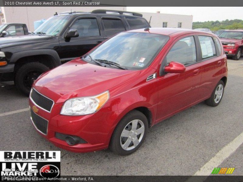 Sport Red / Charcoal 2010 Chevrolet Aveo Aveo5 LT