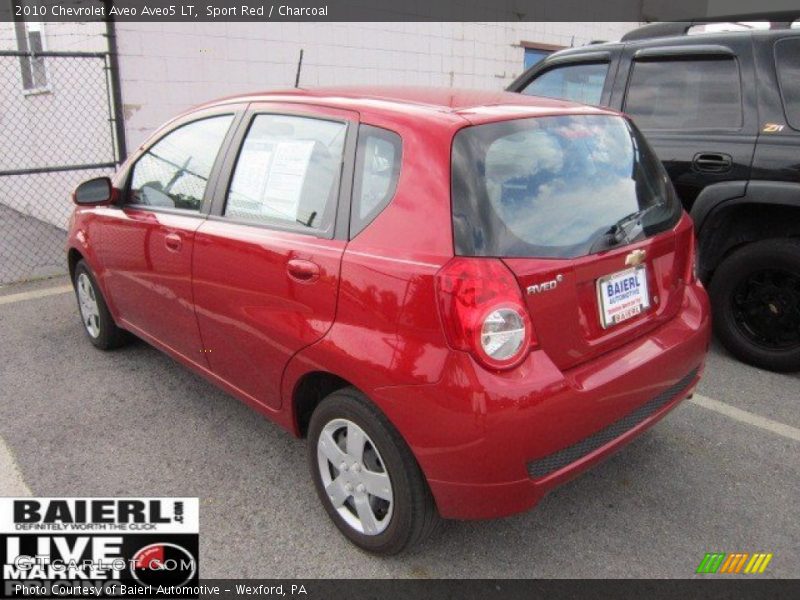 Sport Red / Charcoal 2010 Chevrolet Aveo Aveo5 LT