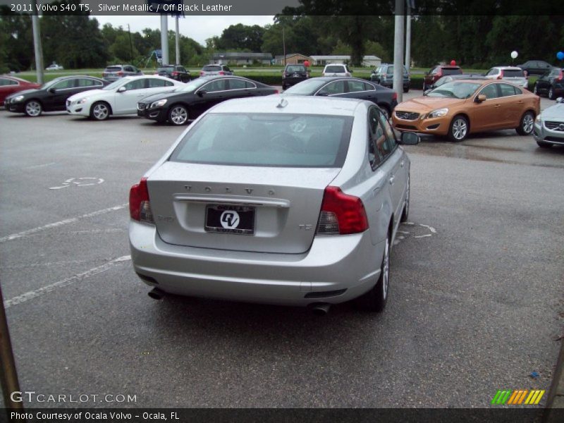 Silver Metallic / Off Black Leather 2011 Volvo S40 T5