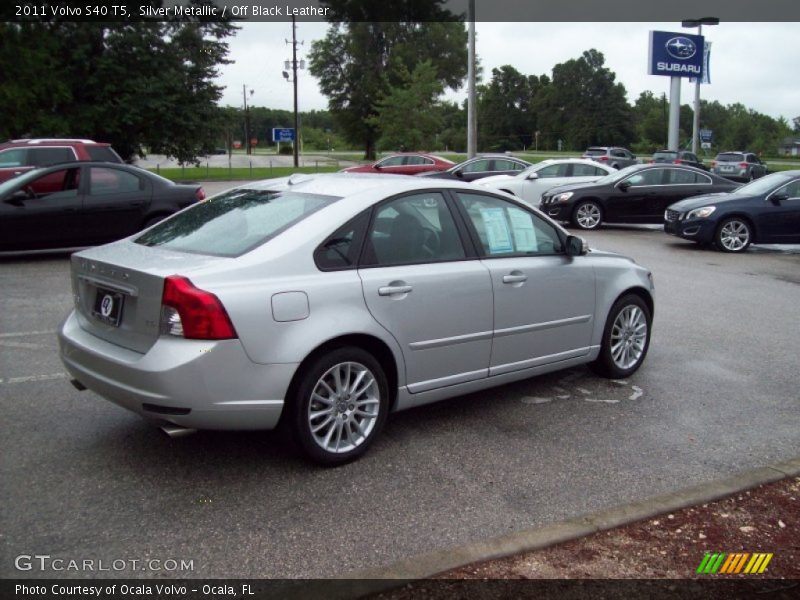 Silver Metallic / Off Black Leather 2011 Volvo S40 T5