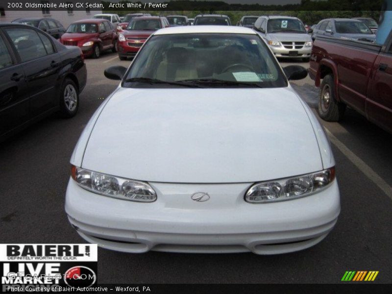 Arctic White / Pewter 2002 Oldsmobile Alero GX Sedan