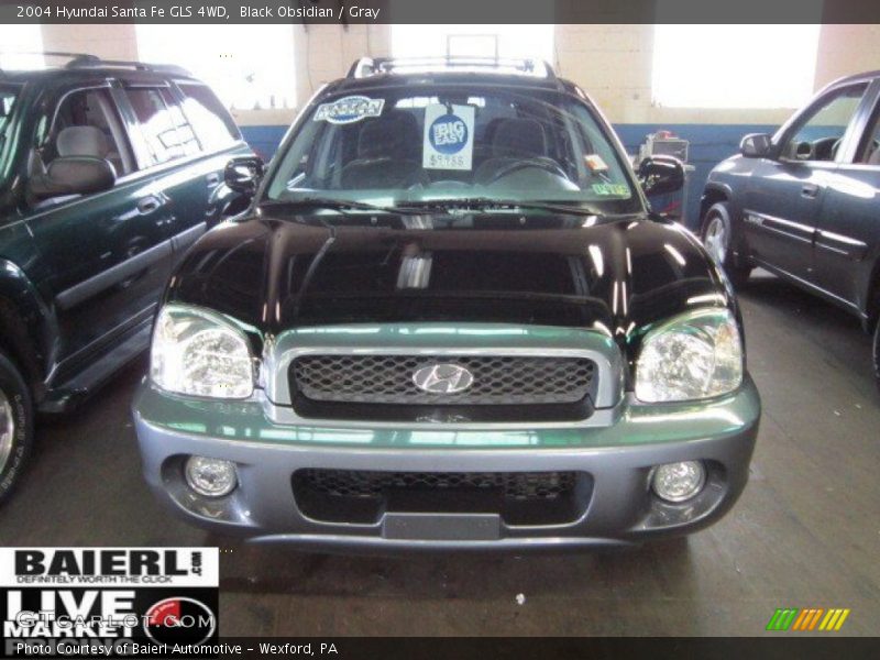 Black Obsidian / Gray 2004 Hyundai Santa Fe GLS 4WD
