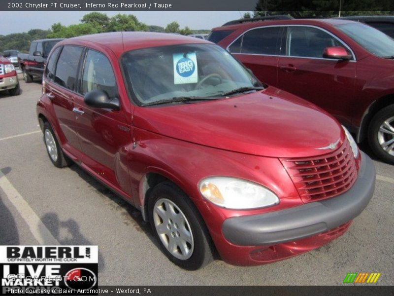 Inferno Red Pearlcoat / Taupe 2002 Chrysler PT Cruiser