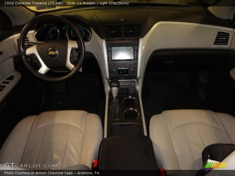 Silver Ice Metallic / Light Gray/Ebony 2009 Chevrolet Traverse LTZ AWD