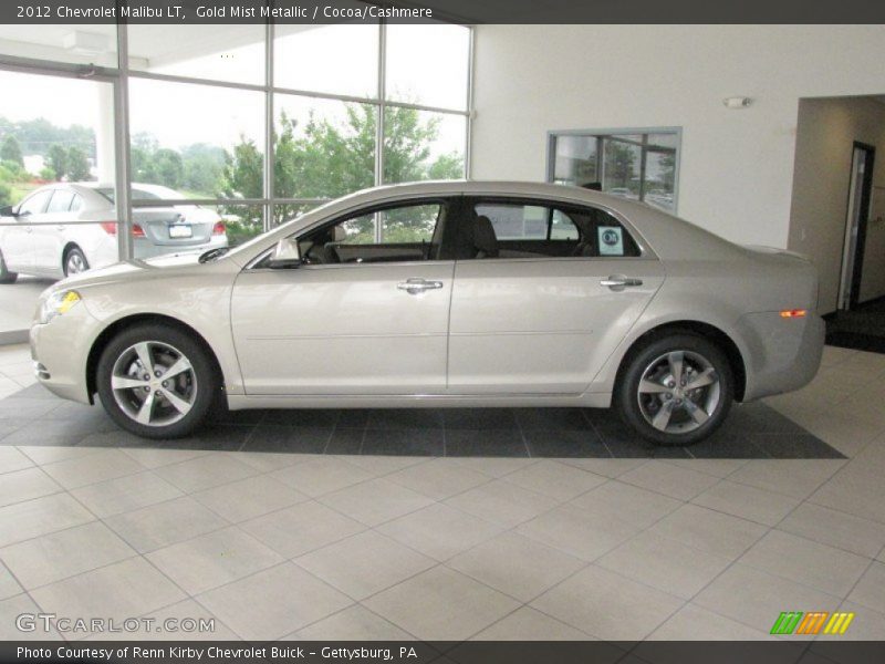 Gold Mist Metallic / Cocoa/Cashmere 2012 Chevrolet Malibu LT