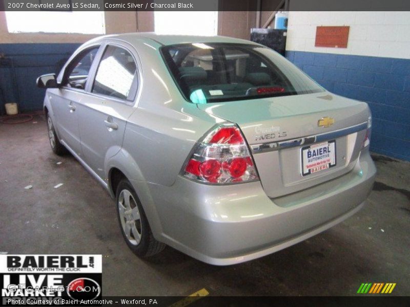 Cosmic Silver / Charcoal Black 2007 Chevrolet Aveo LS Sedan