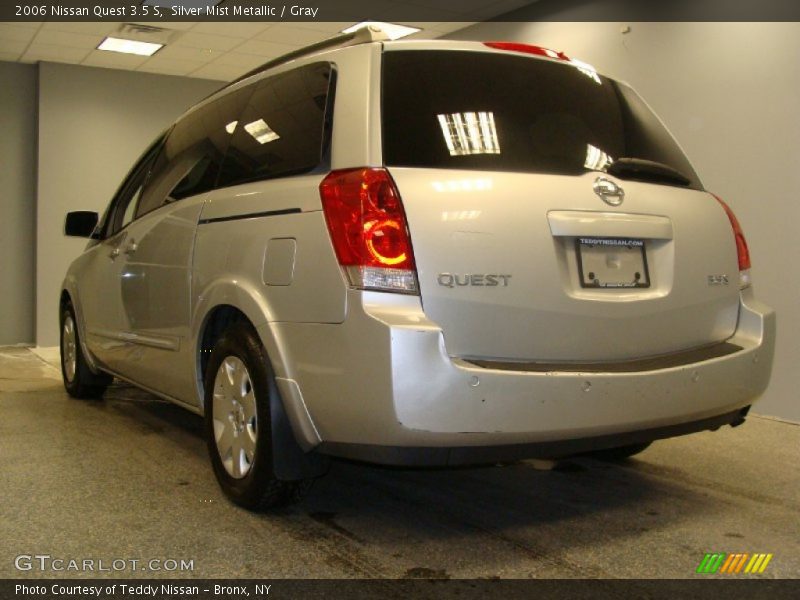 Silver Mist Metallic / Gray 2006 Nissan Quest 3.5 S