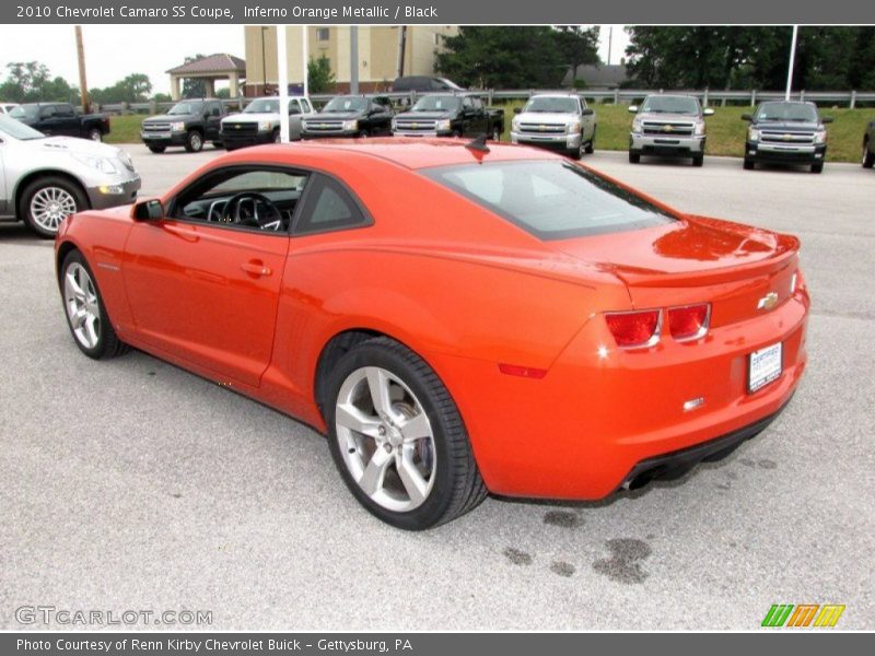 Inferno Orange Metallic / Black 2010 Chevrolet Camaro SS Coupe