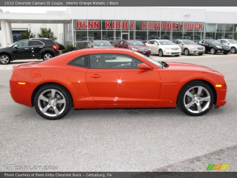 Inferno Orange Metallic / Black 2010 Chevrolet Camaro SS Coupe