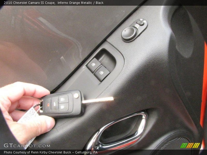 Inferno Orange Metallic / Black 2010 Chevrolet Camaro SS Coupe