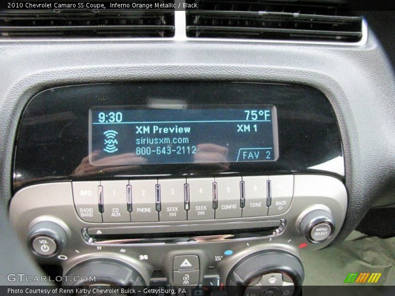 Inferno Orange Metallic / Black 2010 Chevrolet Camaro SS Coupe