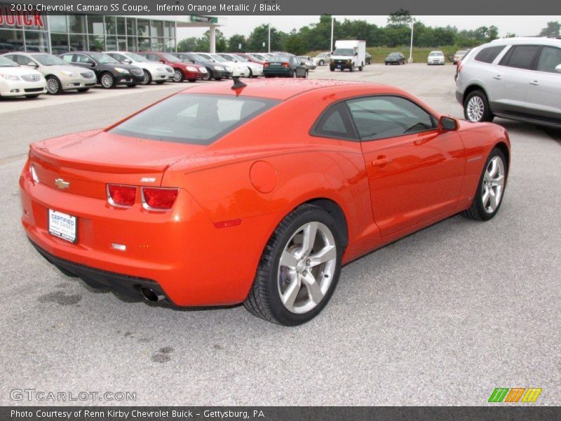 Inferno Orange Metallic / Black 2010 Chevrolet Camaro SS Coupe