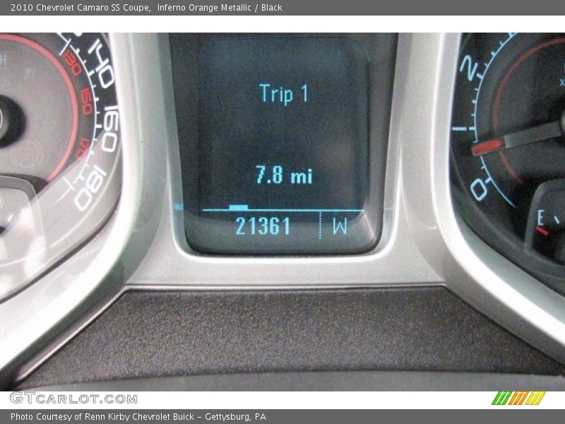 Inferno Orange Metallic / Black 2010 Chevrolet Camaro SS Coupe