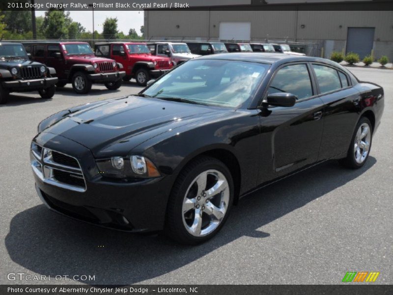 Brilliant Black Crystal Pearl / Black 2011 Dodge Charger Rallye