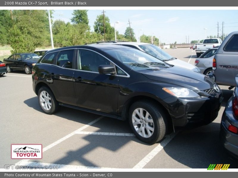 Brilliant Black / Black 2008 Mazda CX-7 Sport