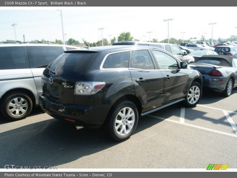 Brilliant Black / Black 2008 Mazda CX-7 Sport