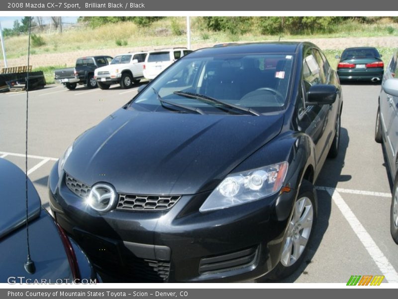 Brilliant Black / Black 2008 Mazda CX-7 Sport