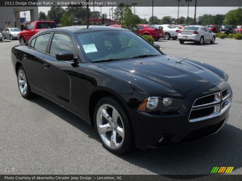Brilliant Black Crystal Pearl / Black 2011 Dodge Charger Rallye