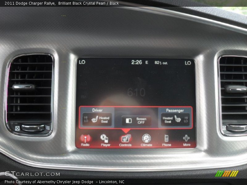 Brilliant Black Crystal Pearl / Black 2011 Dodge Charger Rallye