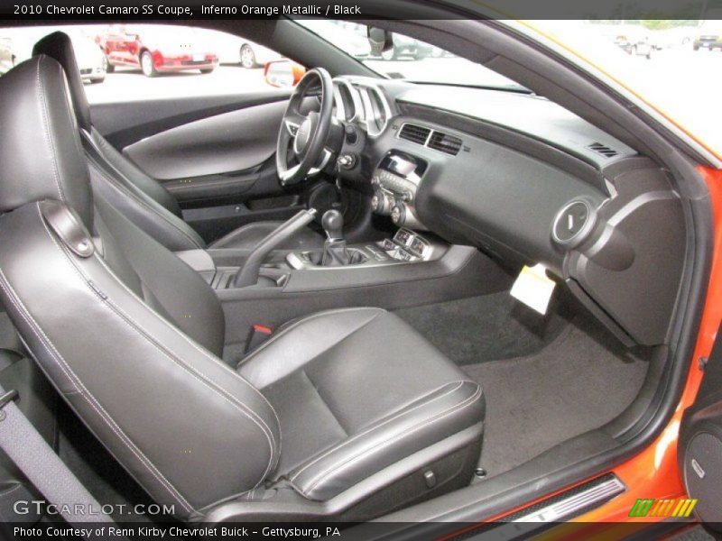 Inferno Orange Metallic / Black 2010 Chevrolet Camaro SS Coupe