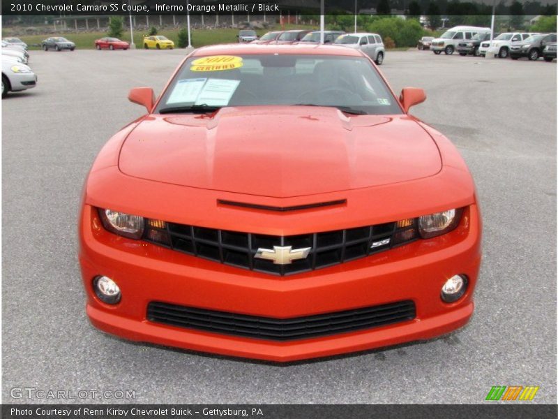 Inferno Orange Metallic / Black 2010 Chevrolet Camaro SS Coupe