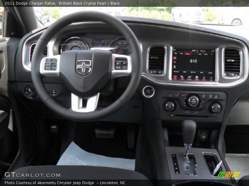 Brilliant Black Crystal Pearl / Black 2011 Dodge Charger Rallye
