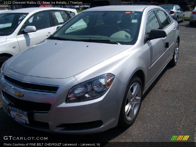 Silver Ice Metallic / Titanium 2012 Chevrolet Malibu LS