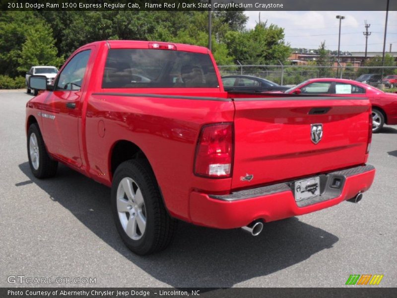 Flame Red / Dark Slate Gray/Medium Graystone 2011 Dodge Ram 1500 Express Regular Cab
