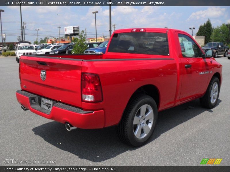 Flame Red / Dark Slate Gray/Medium Graystone 2011 Dodge Ram 1500 Express Regular Cab