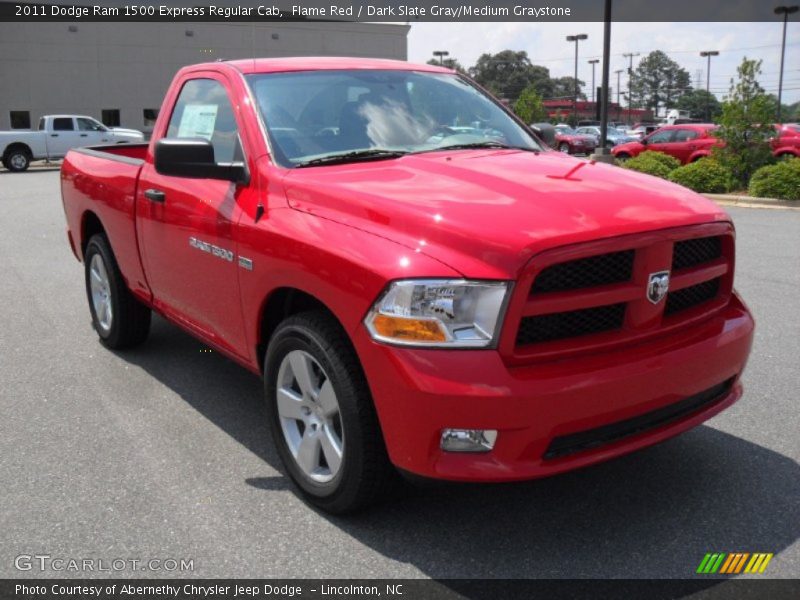 Flame Red / Dark Slate Gray/Medium Graystone 2011 Dodge Ram 1500 Express Regular Cab