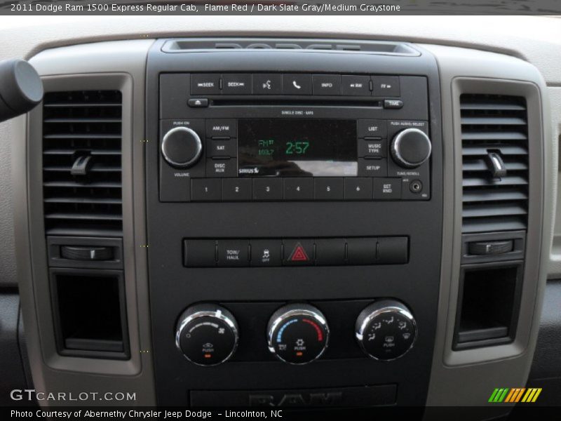 Flame Red / Dark Slate Gray/Medium Graystone 2011 Dodge Ram 1500 Express Regular Cab