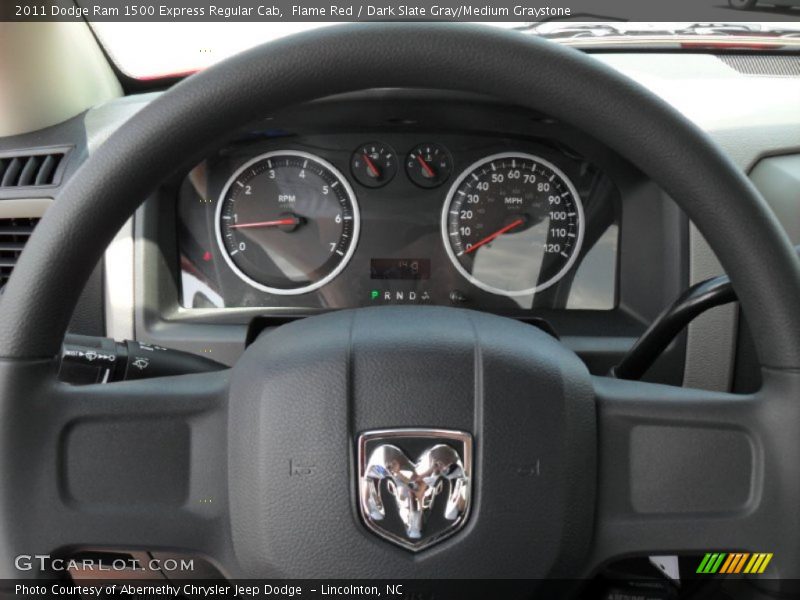 Flame Red / Dark Slate Gray/Medium Graystone 2011 Dodge Ram 1500 Express Regular Cab
