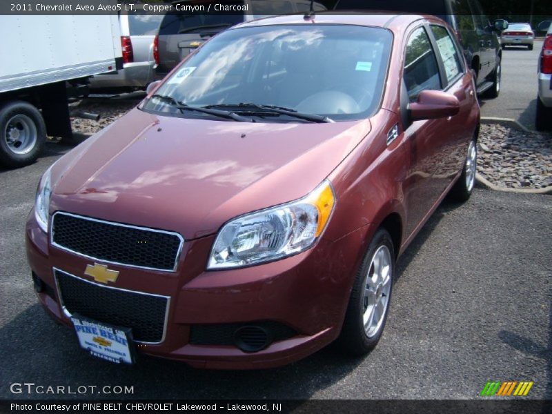 Copper Canyon / Charcoal 2011 Chevrolet Aveo Aveo5 LT