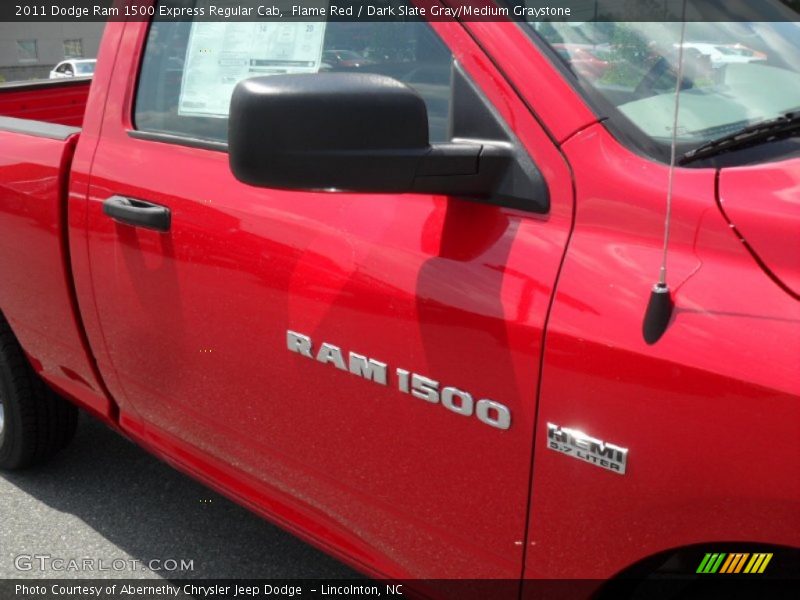 Flame Red / Dark Slate Gray/Medium Graystone 2011 Dodge Ram 1500 Express Regular Cab