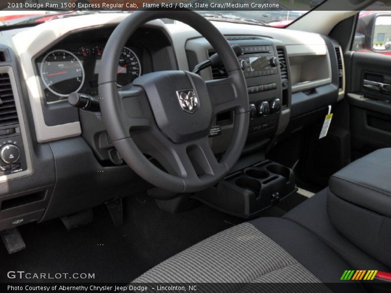 Flame Red / Dark Slate Gray/Medium Graystone 2011 Dodge Ram 1500 Express Regular Cab