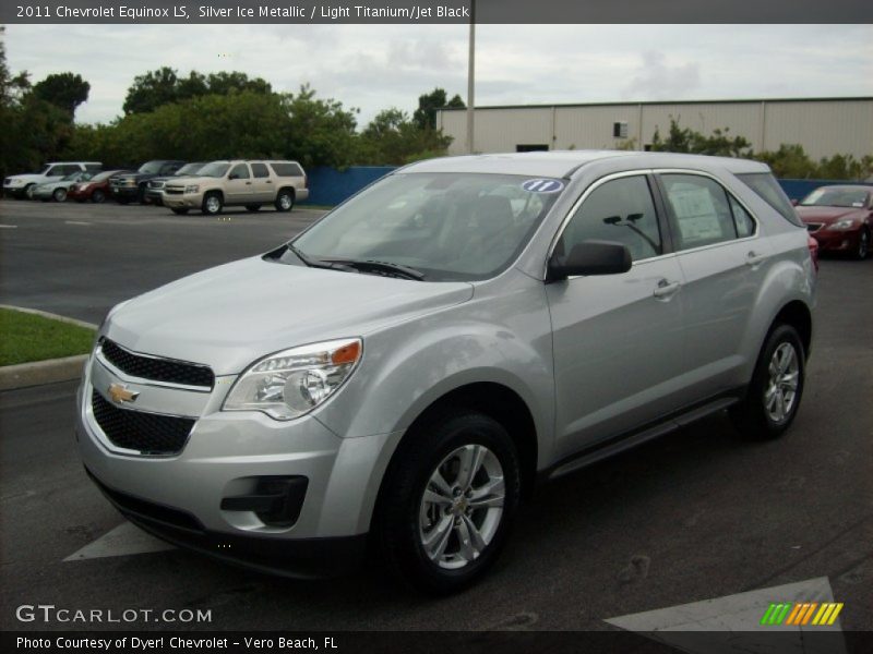 Silver Ice Metallic / Light Titanium/Jet Black 2011 Chevrolet Equinox LS