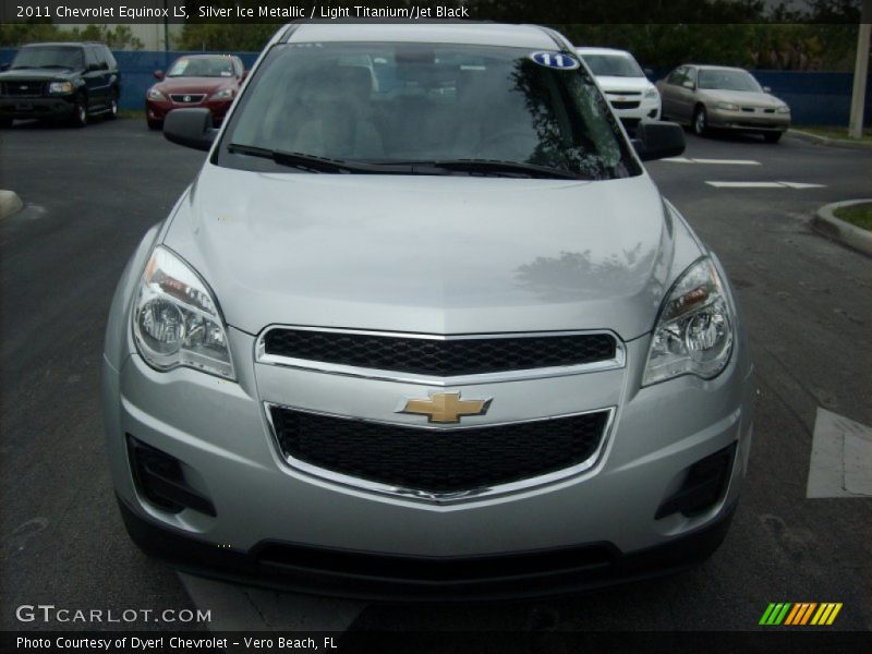 Silver Ice Metallic / Light Titanium/Jet Black 2011 Chevrolet Equinox LS