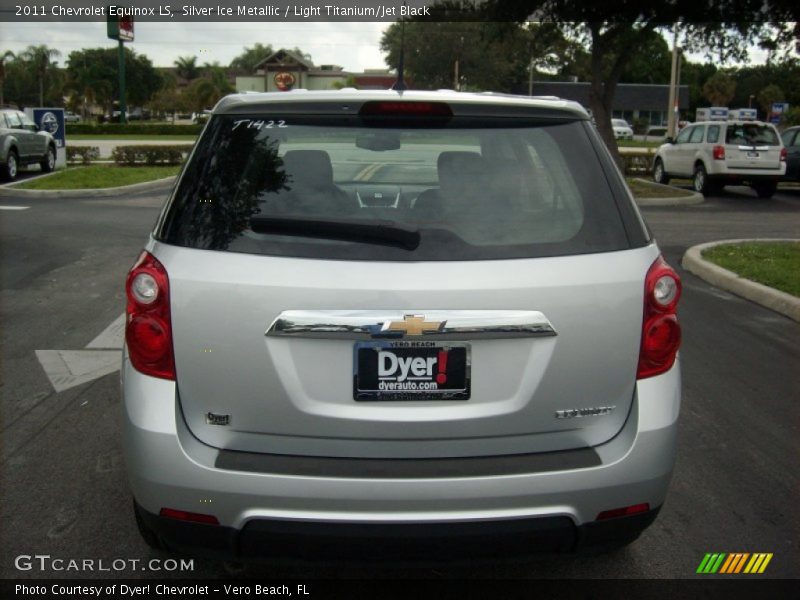 Silver Ice Metallic / Light Titanium/Jet Black 2011 Chevrolet Equinox LS