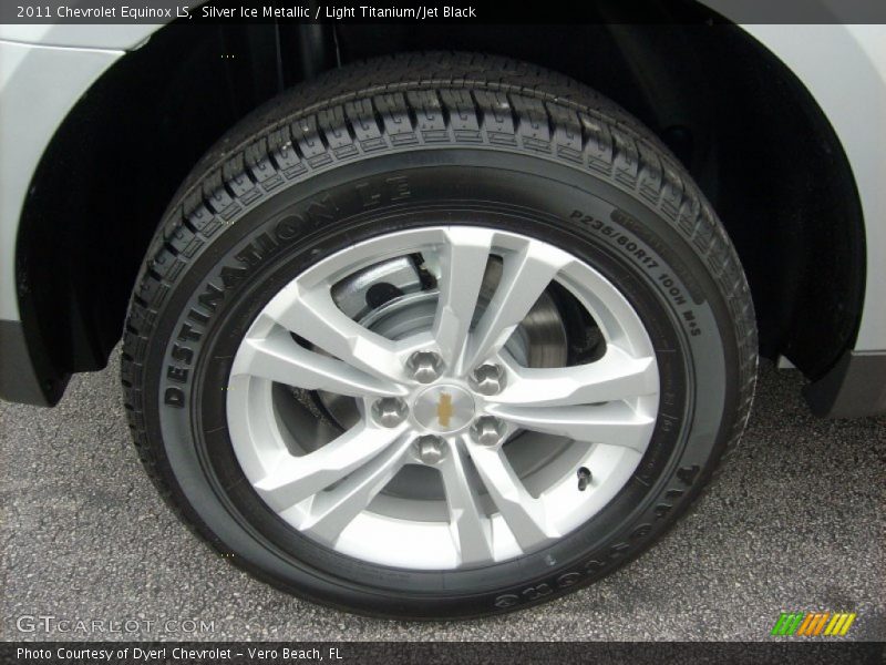 Silver Ice Metallic / Light Titanium/Jet Black 2011 Chevrolet Equinox LS