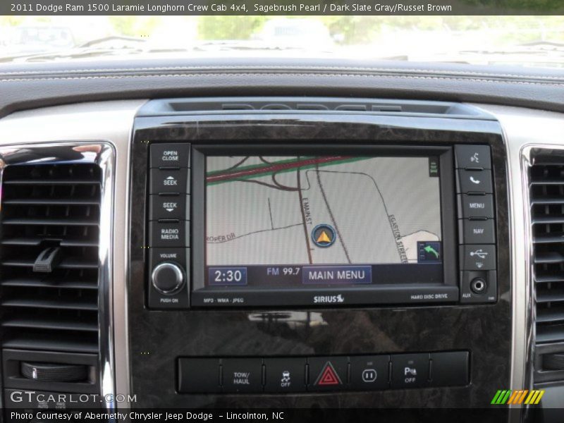 Sagebrush Pearl / Dark Slate Gray/Russet Brown 2011 Dodge Ram 1500 Laramie Longhorn Crew Cab 4x4