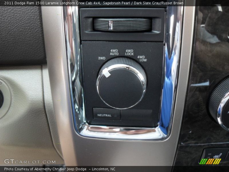Sagebrush Pearl / Dark Slate Gray/Russet Brown 2011 Dodge Ram 1500 Laramie Longhorn Crew Cab 4x4