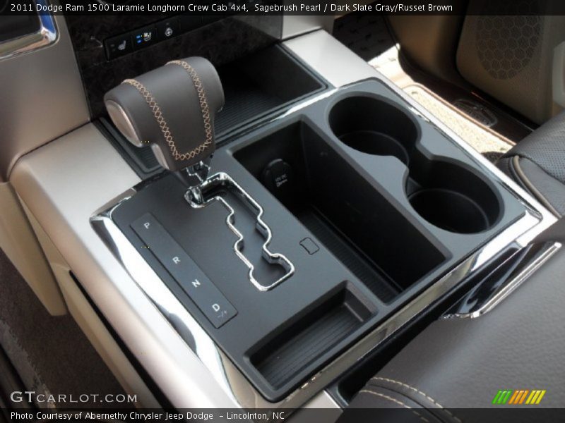 Sagebrush Pearl / Dark Slate Gray/Russet Brown 2011 Dodge Ram 1500 Laramie Longhorn Crew Cab 4x4