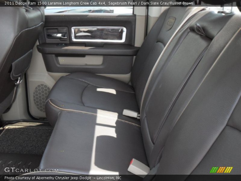 Sagebrush Pearl / Dark Slate Gray/Russet Brown 2011 Dodge Ram 1500 Laramie Longhorn Crew Cab 4x4