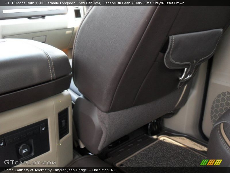 Sagebrush Pearl / Dark Slate Gray/Russet Brown 2011 Dodge Ram 1500 Laramie Longhorn Crew Cab 4x4