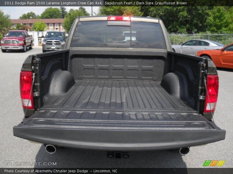 Sagebrush Pearl / Dark Slate Gray/Russet Brown 2011 Dodge Ram 1500 Laramie Longhorn Crew Cab 4x4