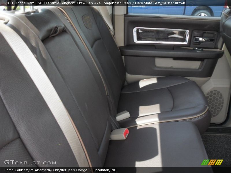 Sagebrush Pearl / Dark Slate Gray/Russet Brown 2011 Dodge Ram 1500 Laramie Longhorn Crew Cab 4x4