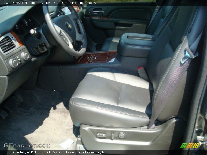 Steel Green Metallic / Ebony 2011 Chevrolet Tahoe LTZ 4x4