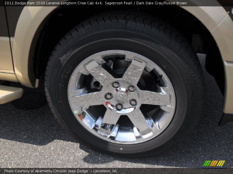 Sagebrush Pearl / Dark Slate Gray/Russet Brown 2011 Dodge Ram 1500 Laramie Longhorn Crew Cab 4x4