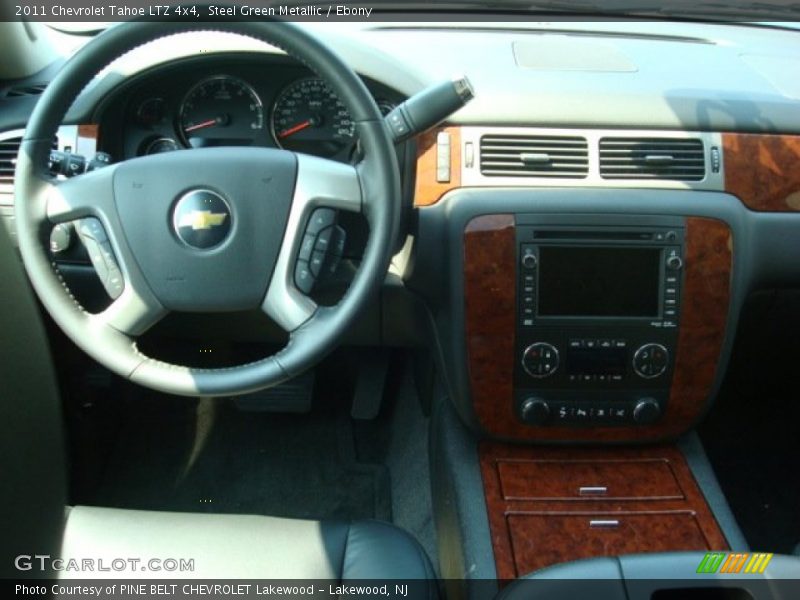 Steel Green Metallic / Ebony 2011 Chevrolet Tahoe LTZ 4x4